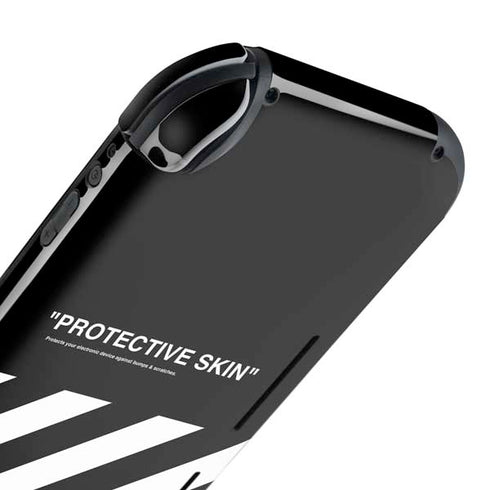 Black and White Stripes Nintendo Switch Lite Skin